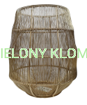 Lampion Druciany Złoty Świecznik