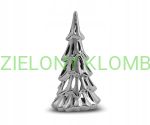 Figurka Ceramiczna Choinka Srebrna Świecznik 1SZT.