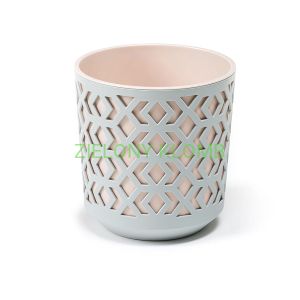 Doniczka Aztek 250 Szary / Beż Lamela