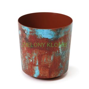 Doniczka Solo 190 Rdza/Niebieska Lamela