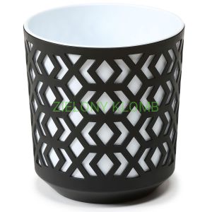 Doniczka Aztek 300 Czarny/Biały Lamela