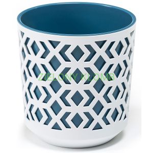 Doniczka Aztek 300 Biały/Morski Lamela