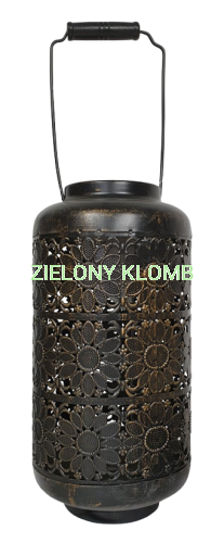 Lampion Metalowy Brązowy