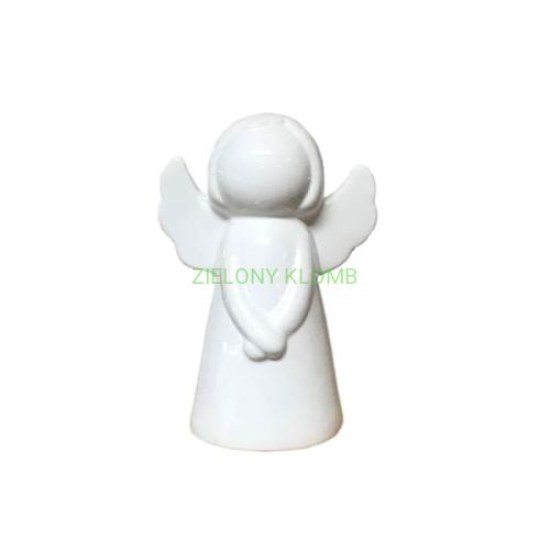 Figurka Ceramiczna Anioł Biały Aniołek 15CM