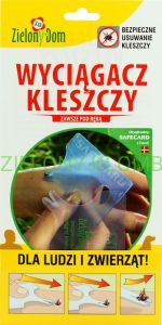 Wyciągacz Kleszczy Dla Ludzi i Zwierząt Karta Zielony Dom