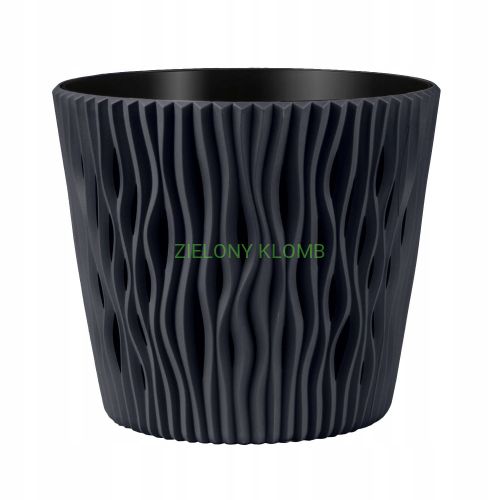 Doniczka Sandy Round DSR 130 Antracyt Prosperplast