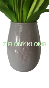 Flakon Wazon Ceramiczny Nagrobkowy Szary 10 cm