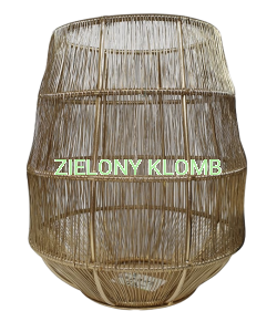 Lampion Druciany Złoty Świecznik
