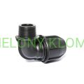 Kolano PE 32-1" M PN16 Fish