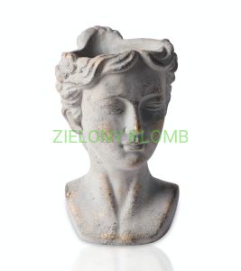Donica Osłonka Głowa Szara Beton Kobieta