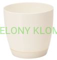 Doniczka Toscana Okrągła Q15 Kremowa Form Plastic