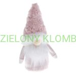 Maskotka Skrzat Krasnal Świąteczny Różowy Stojący