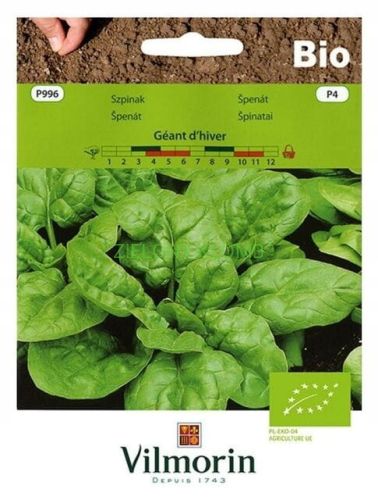 Nasiona Bio Szpinak Geant D Hiver 10G Vilmorin