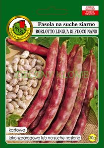 Nasiona Fasola Na Suche Nasiona Borlotto Lingua Di Fuoco Nano 30G PNOS