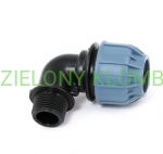 Kolano PE 25-1/2" M PN10 Elysee