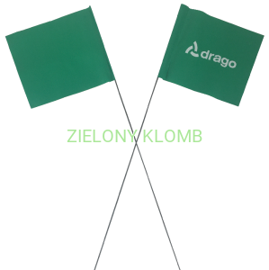 Flaga Do Oznaczeń Ciemnozielona