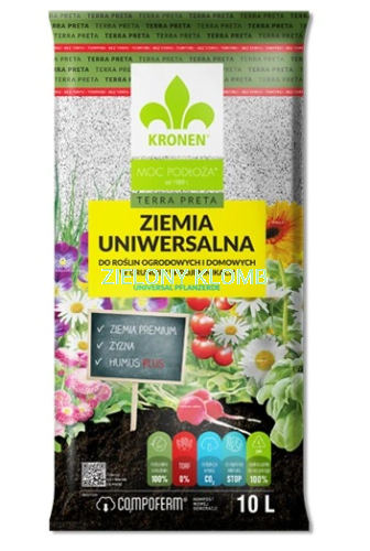 Podłoże Ziemia Uniwersalna Bez Torfu 10L Kronen