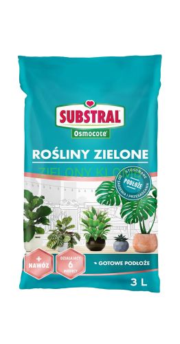 Ziemia Podłoże Do Roślin Zielonych 3L Osmocote Substral