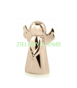 Figurka Ceramiczny Aniołek Złoty 12CM Polnix