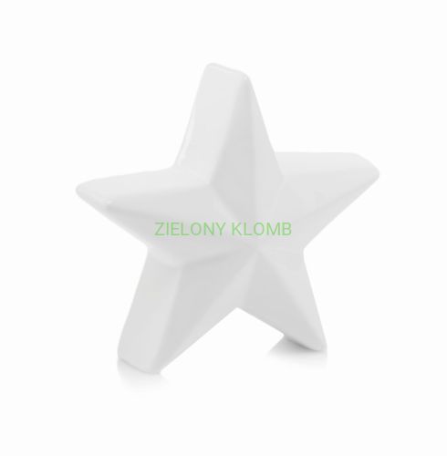 Figurka Ceramiczna Świąteczna Gwiazda Biała 14CM